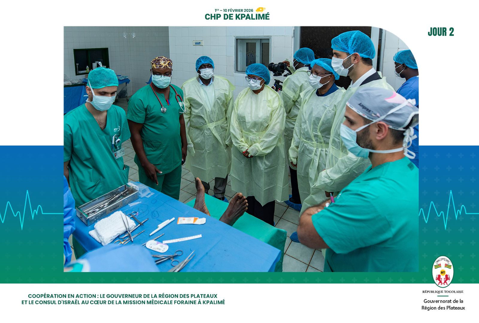Kpalime accueille une Mission médicale foraine internationale 
