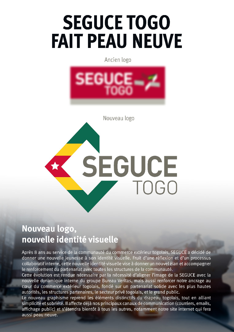 SEGUCE-Togo change de logo
